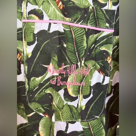 NWT Sant & Abel | Beverly Hills Hotel Banana Leaf Women’s Night Shirt (XS) - Picture 5 of 9